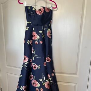 B Darlin Navy and Pink Dress